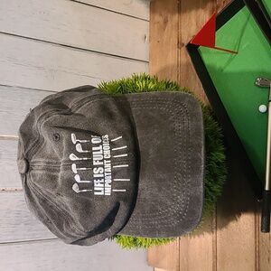 GOLF hat ball cap "Life's Choices" NWT adjustable buckle strap